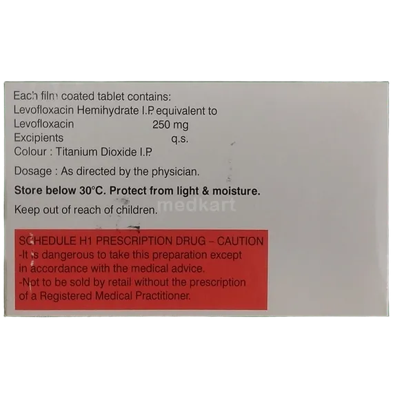 l cin 250mg tablet 10's